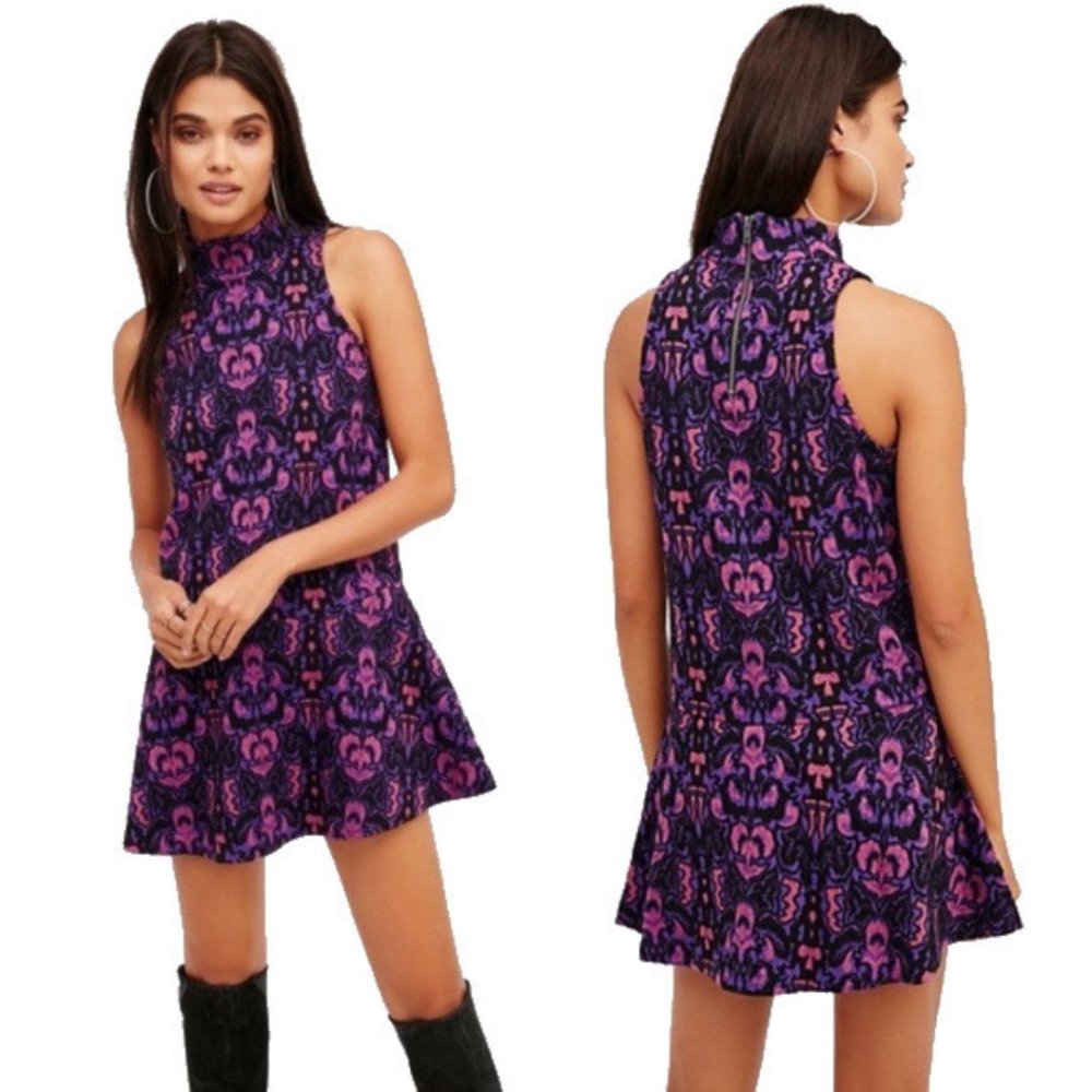 Free People | Amelia Knit Jacquard Mini Dress